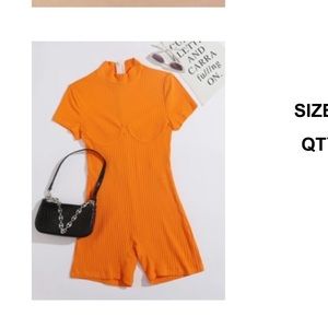 Orange SHEIN romper